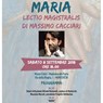 "MARIA" Lectio magistralis di Massimo Cacciari